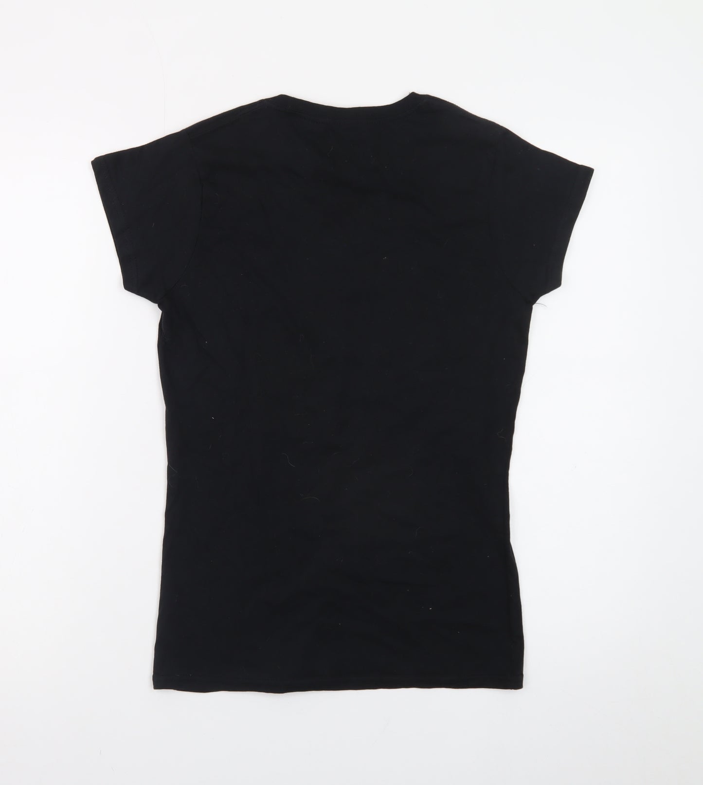 Coca-Cola Womens Black Small Christmas Graphic T-Shirt 100% Cotton