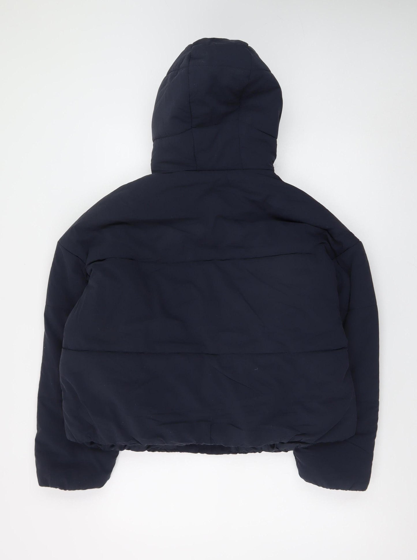 Marks and Spencer Women's Blue Hooded Puffer Jacket Size 14
