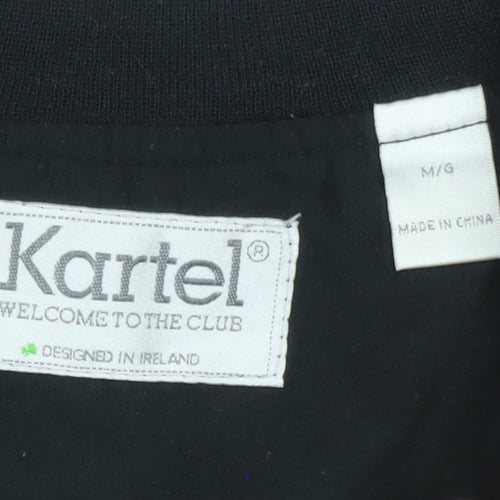 Kartel Men's Black Sleeveless V-Neck Regular Fit T-Shirt M