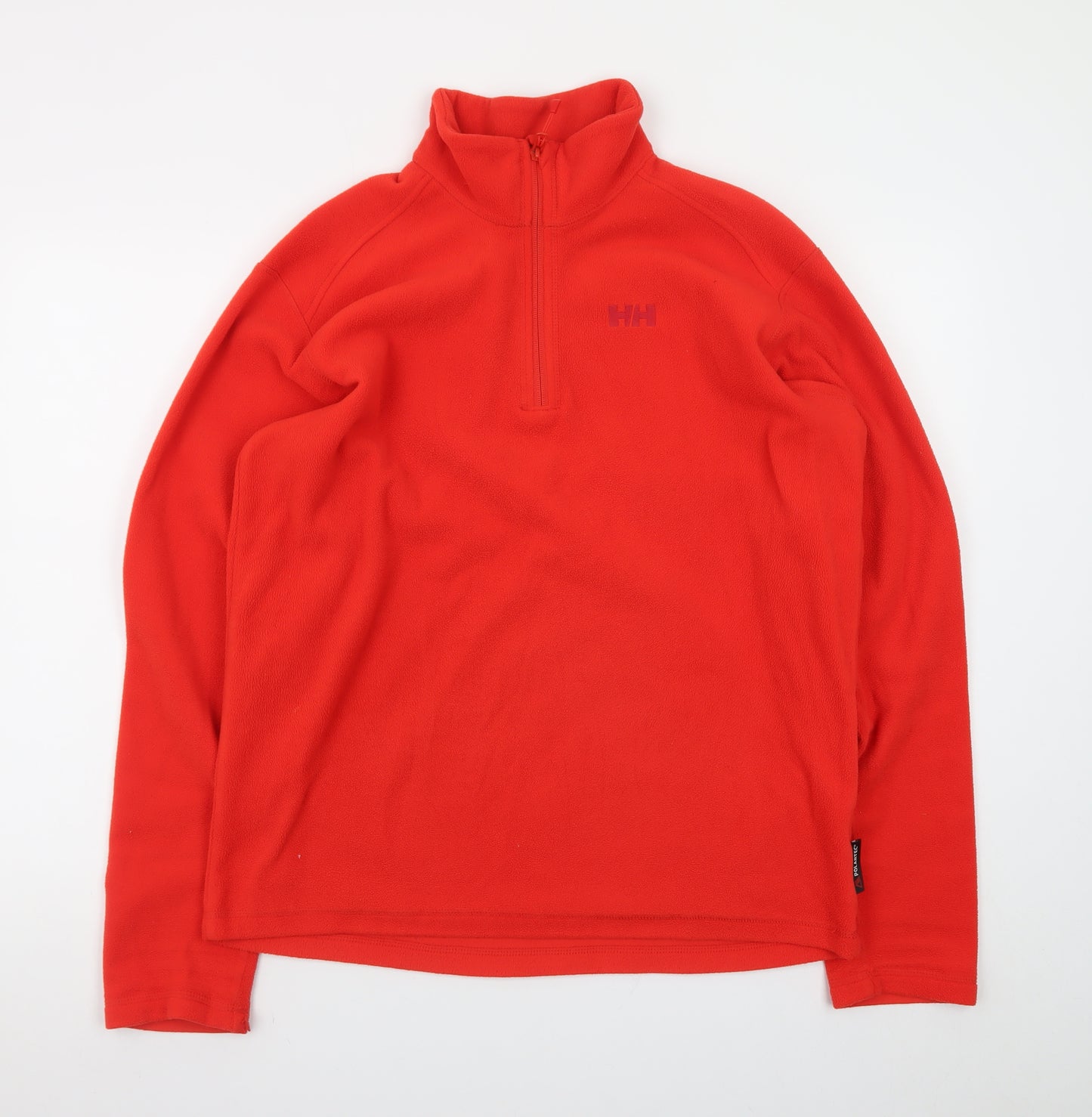 Helly Hansen Women's Red 1/2 Zip Fleece Pullover Sweatshirt Size L