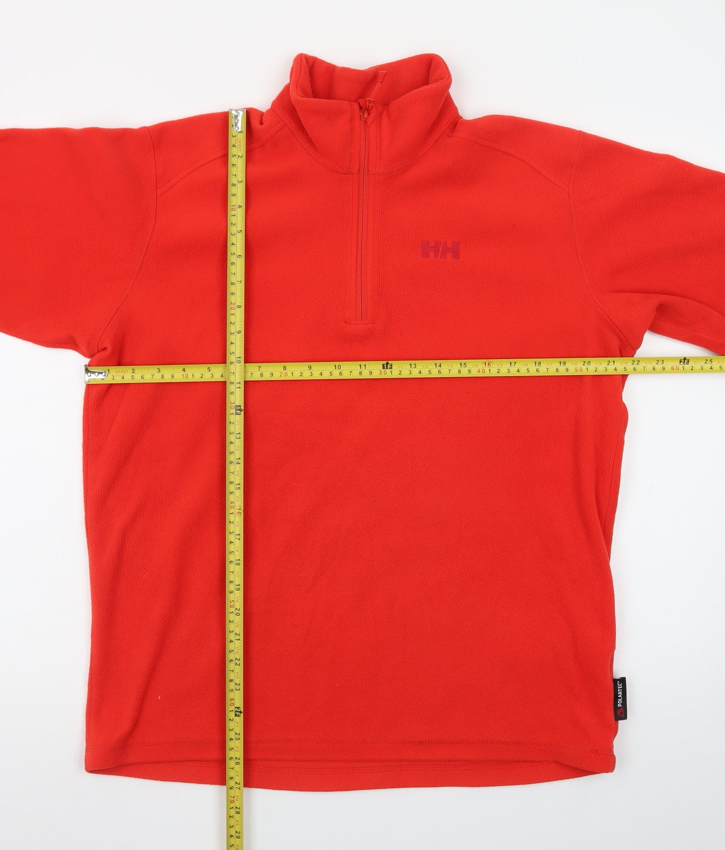 Helly Hansen Women's Red 1/2 Zip Fleece Pullover Sweatshirt Size L