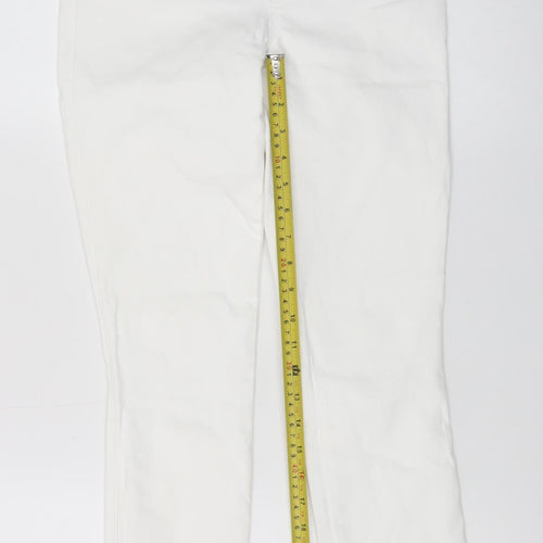 Spanx Women White Skinny Jeans Size S Slim Fit Stretch Denim