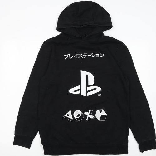 PlayStation Boys Black Pullover Hoodie 14-15 Years Hooded Sweatshirt