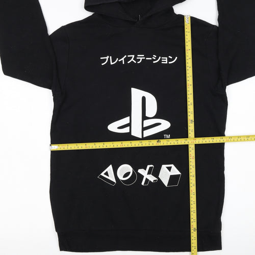 PlayStation Boys Black Pullover Hoodie 14-15 Years Hooded Sweatshirt