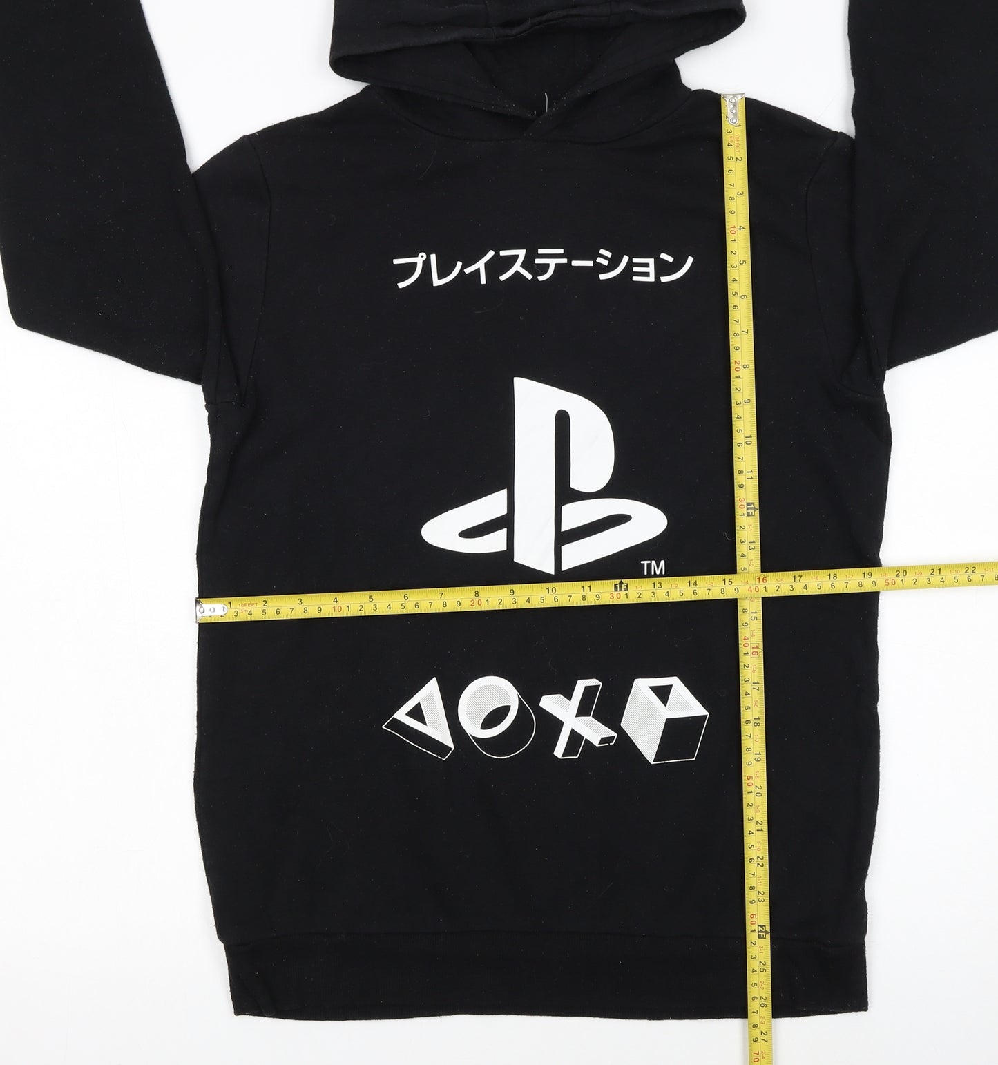 PlayStation Boys Black Pullover Hoodie 14-15 Years Hooded Sweatshirt