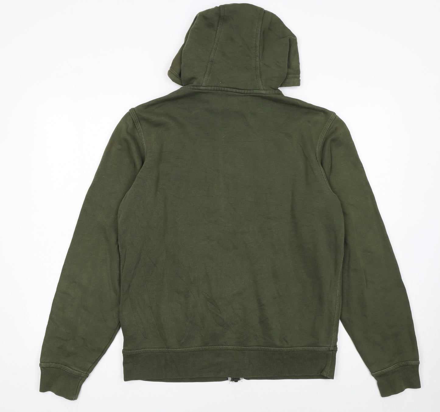 Nike Men's Green Full Zip Hoodie M Regular Fit Sportswear