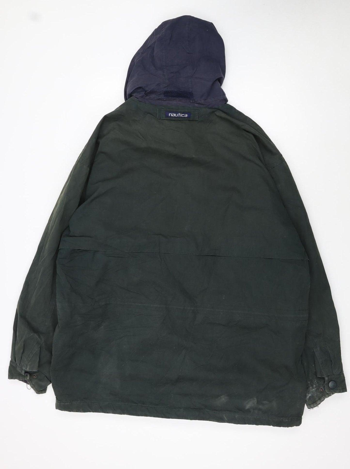 Nautica Boys Green XL Hooded Full Zip Canvas Hoodie Jacket