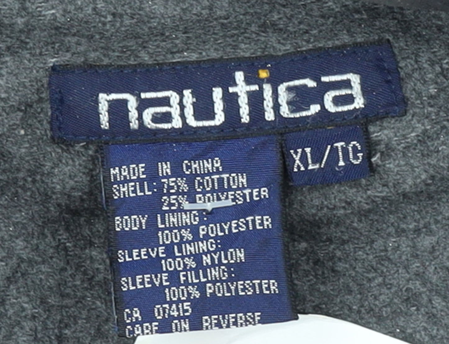 Nautica Boys Green XL Hooded Full Zip Canvas Hoodie Jacket