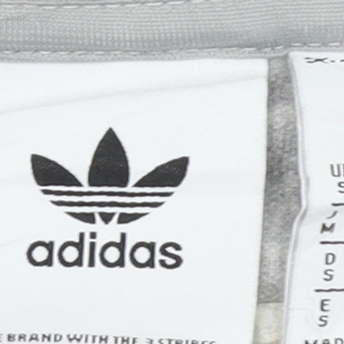 Adidas Men’s Grey Small Crew Neck Pullover Sweatshirt