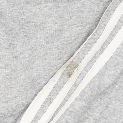 Adidas Men’s Grey Small Crew Neck Pullover Sweatshirt