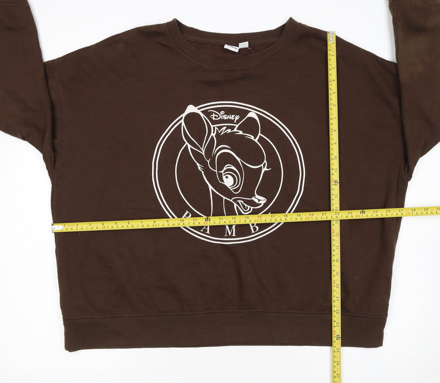 Disney Women’s Brown Bambi Sweatshirt 2XL Pullover Cotton Blend
