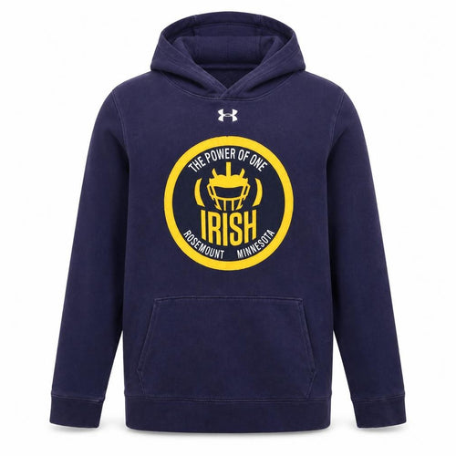 Under Armour Boys Navy Hoodie YXL ColdGear Loose Fit Pullover Sweatshirt