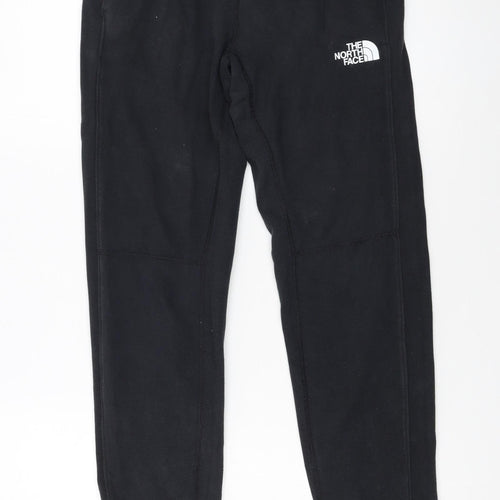 The North Face Boys Black L Jogger Sweatpants Elastic Waist Fleece