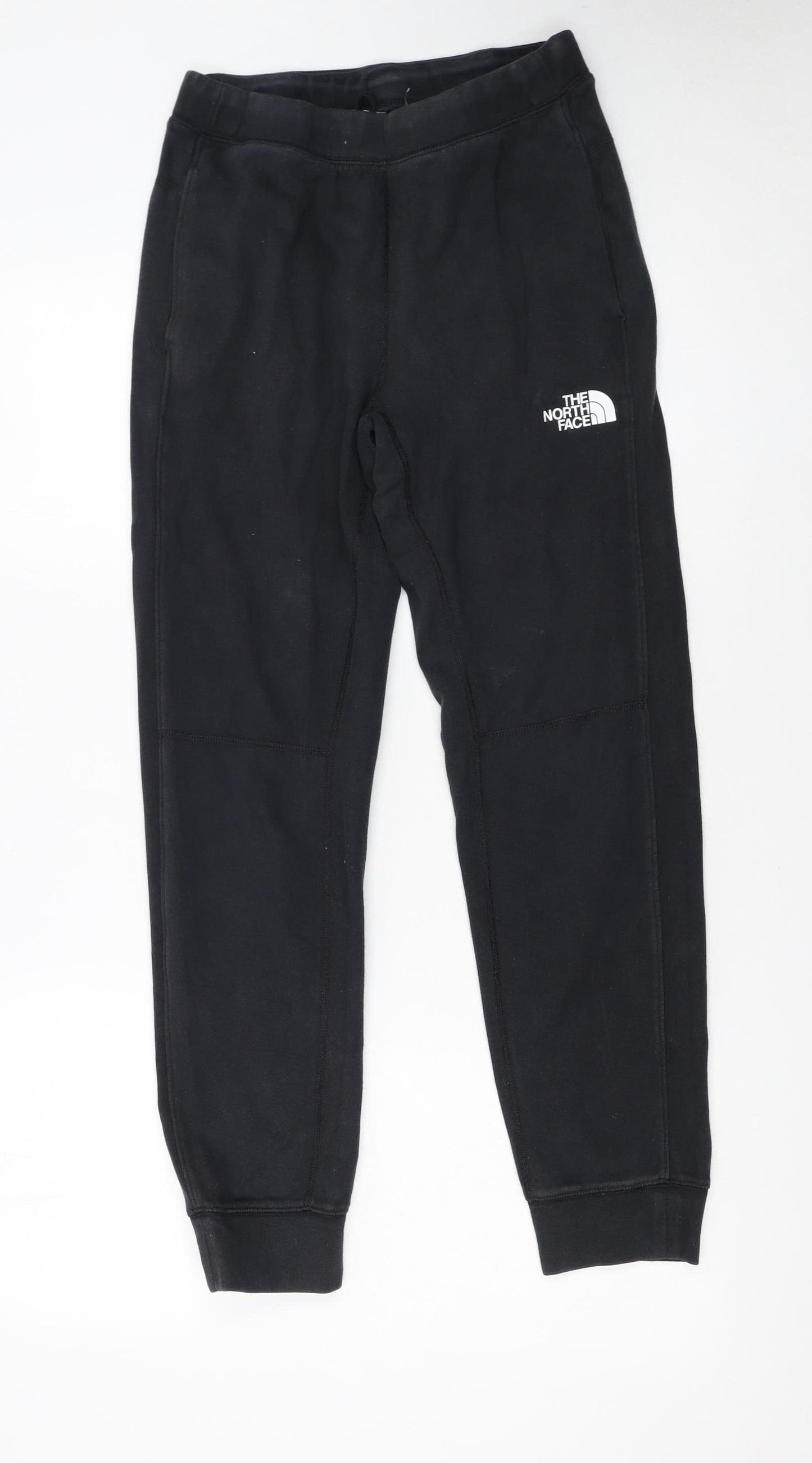 The North Face Boys Black L Jogger Sweatpants Elastic Waist Fleece