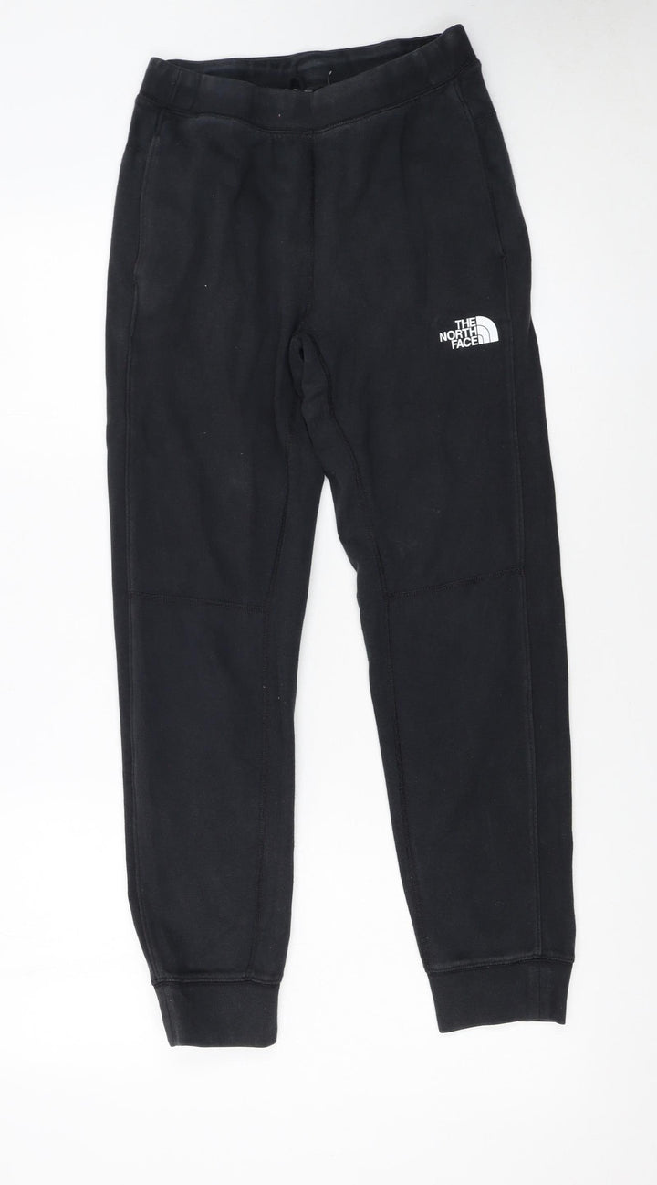 The North Face Boys Black L Jogger Sweatpants Elastic Waist Fleece