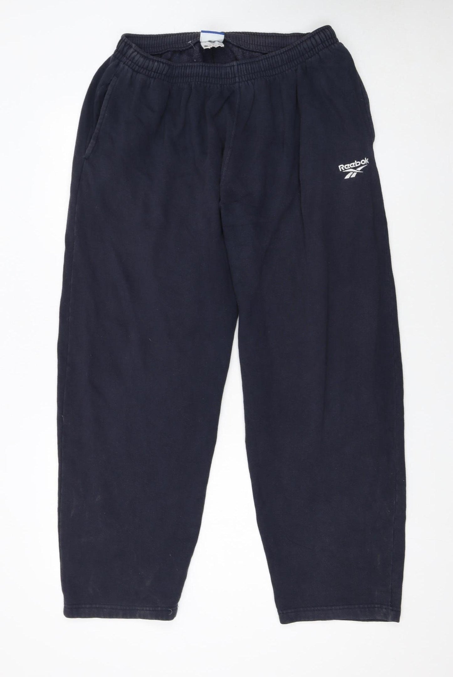 Reebok Men’s Black L Sweatpants Fleece Jogger Trousers