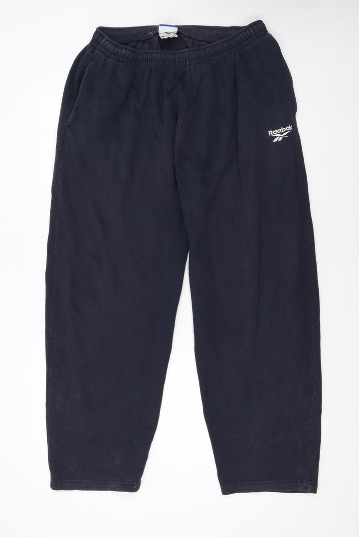 Reebok Men’s Black L Sweatpants Fleece Jogger Trousers