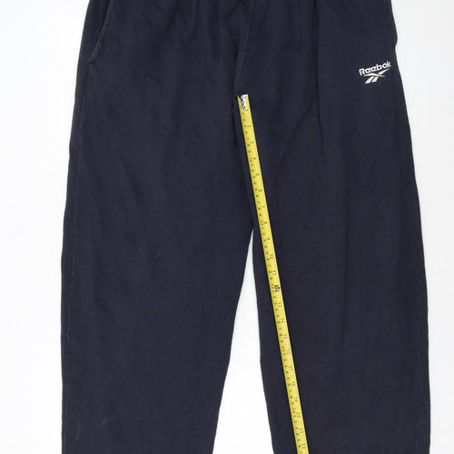 Reebok Men’s Black L Sweatpants Fleece Jogger Trousers