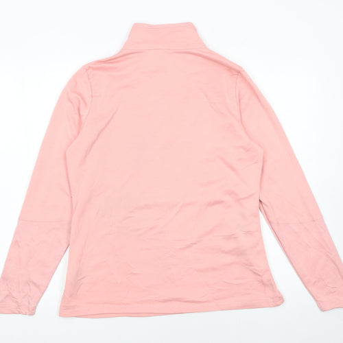 The North Face Women's Pink 1/4 Zip Pullover Sweatshirt Size M