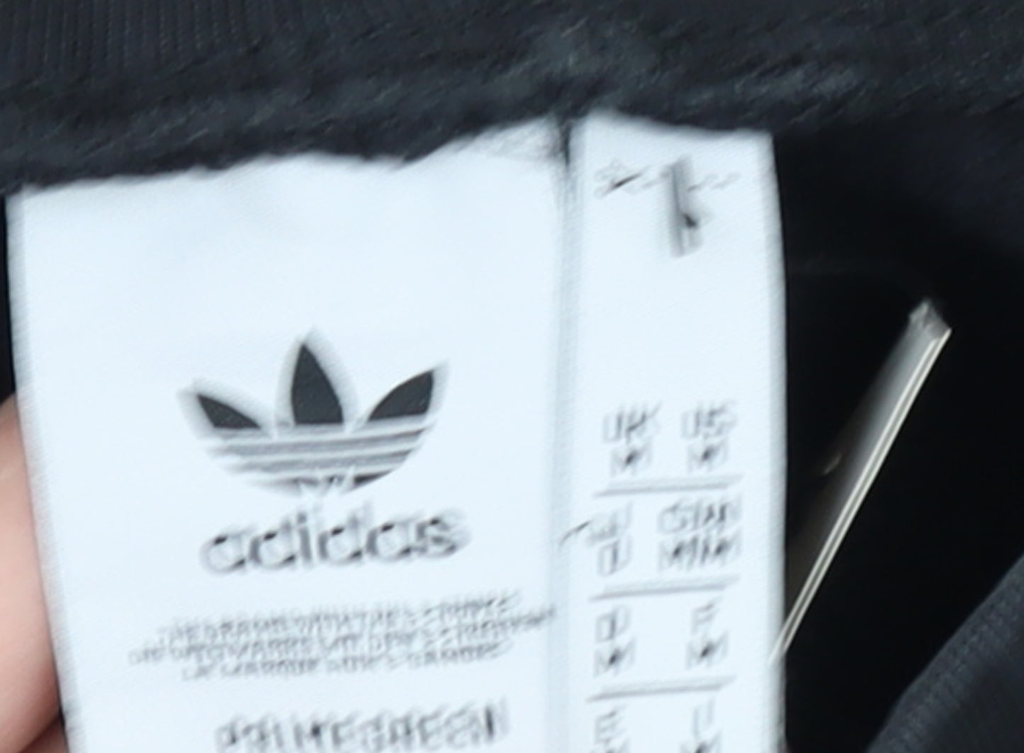 Adidas Men Black Jogger Sweatpants M Fleece Casual Tapered