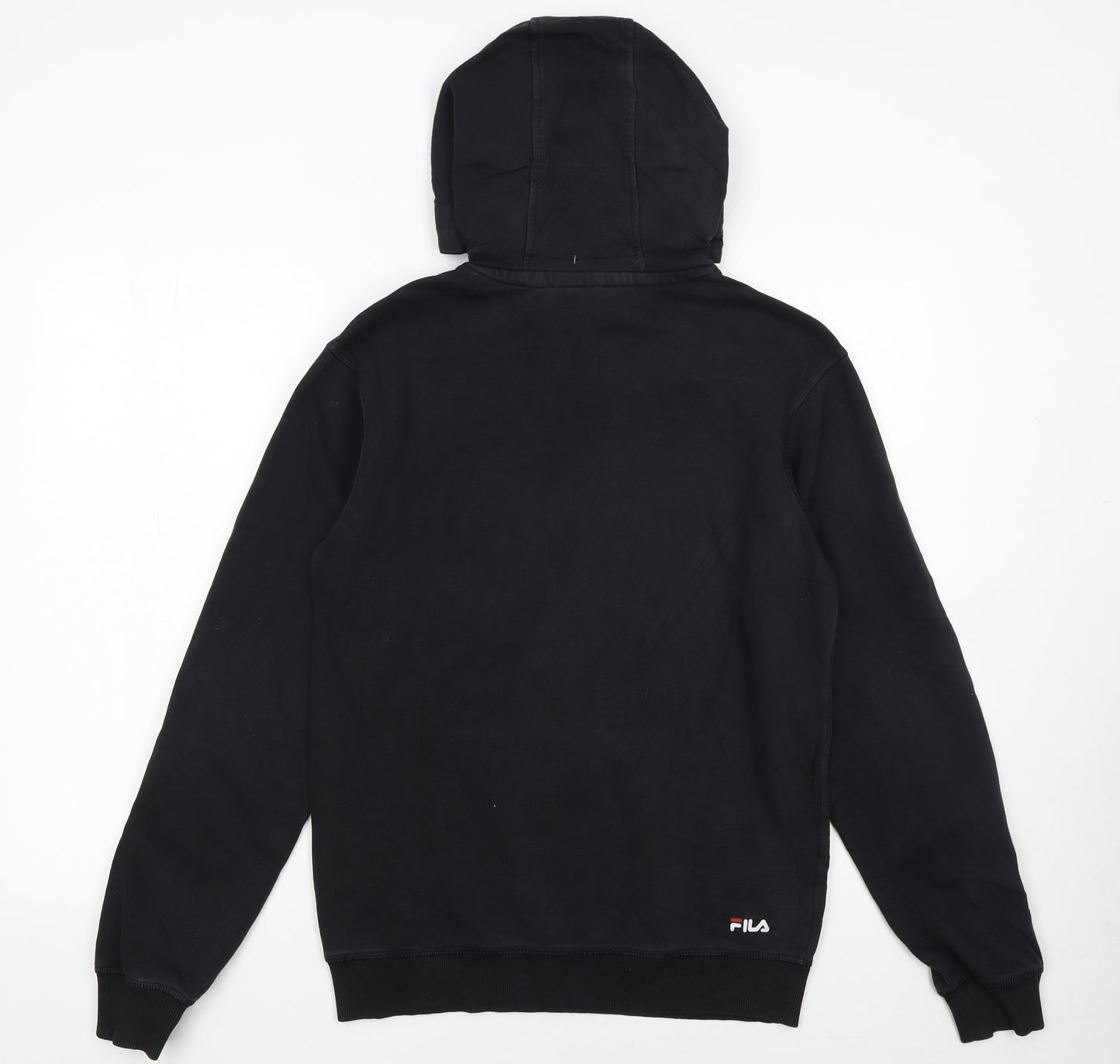 FILA Womens Black XS Pullover Hoodie With Logo Print