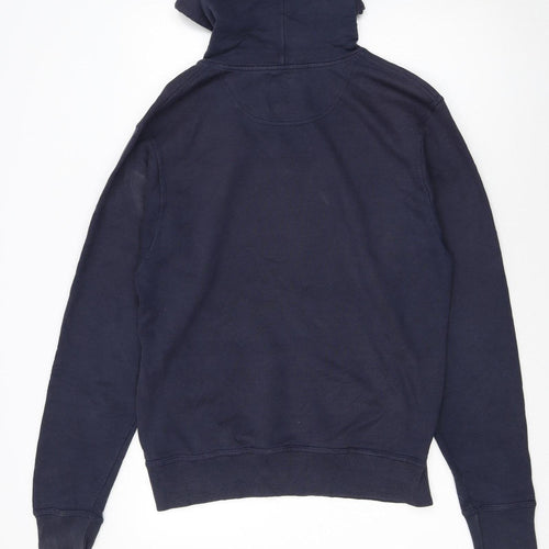 Champion Women's Navy Pullover Hoodie Size S Cotton Blend Logo