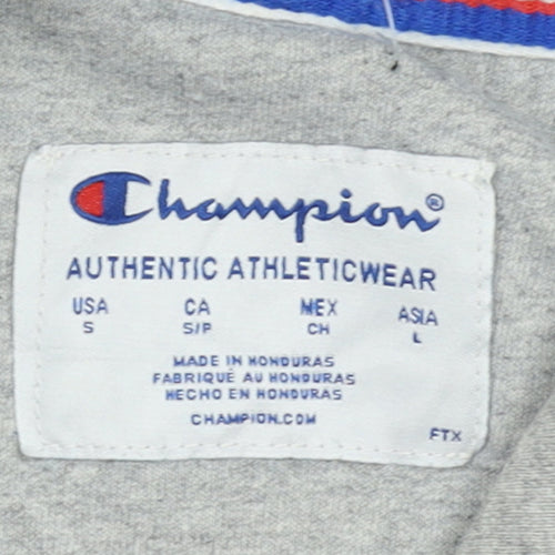 Champion Women's Navy Pullover Hoodie Size S Cotton Blend Logo