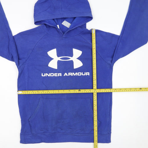 Under Armour Boys Blue XL Pullover Hoodie Fleece ColdGear Sportswear