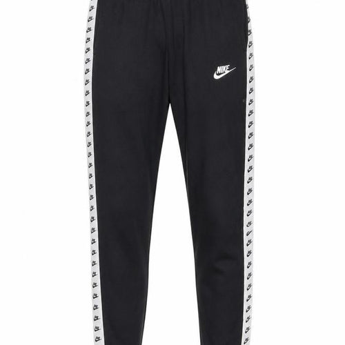 Nike Men's Black Jogger Sweatpants S Tapered Fit Logo Trim