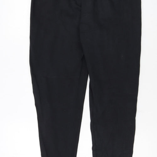 Nike Men's Black Jogger Sweatpants S Tapered Fit Logo Trim