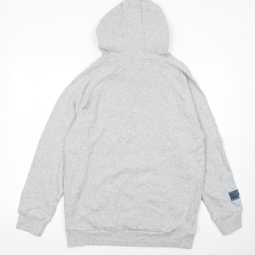 NFL Team Apparel Men's Grey Carolina Panthers Pullover Hoodie M