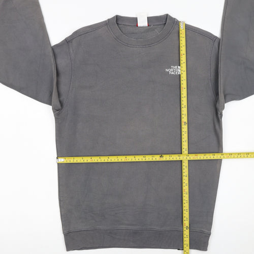 The North Face Men's Grey Crew Neck Pullover Sweatshirt S