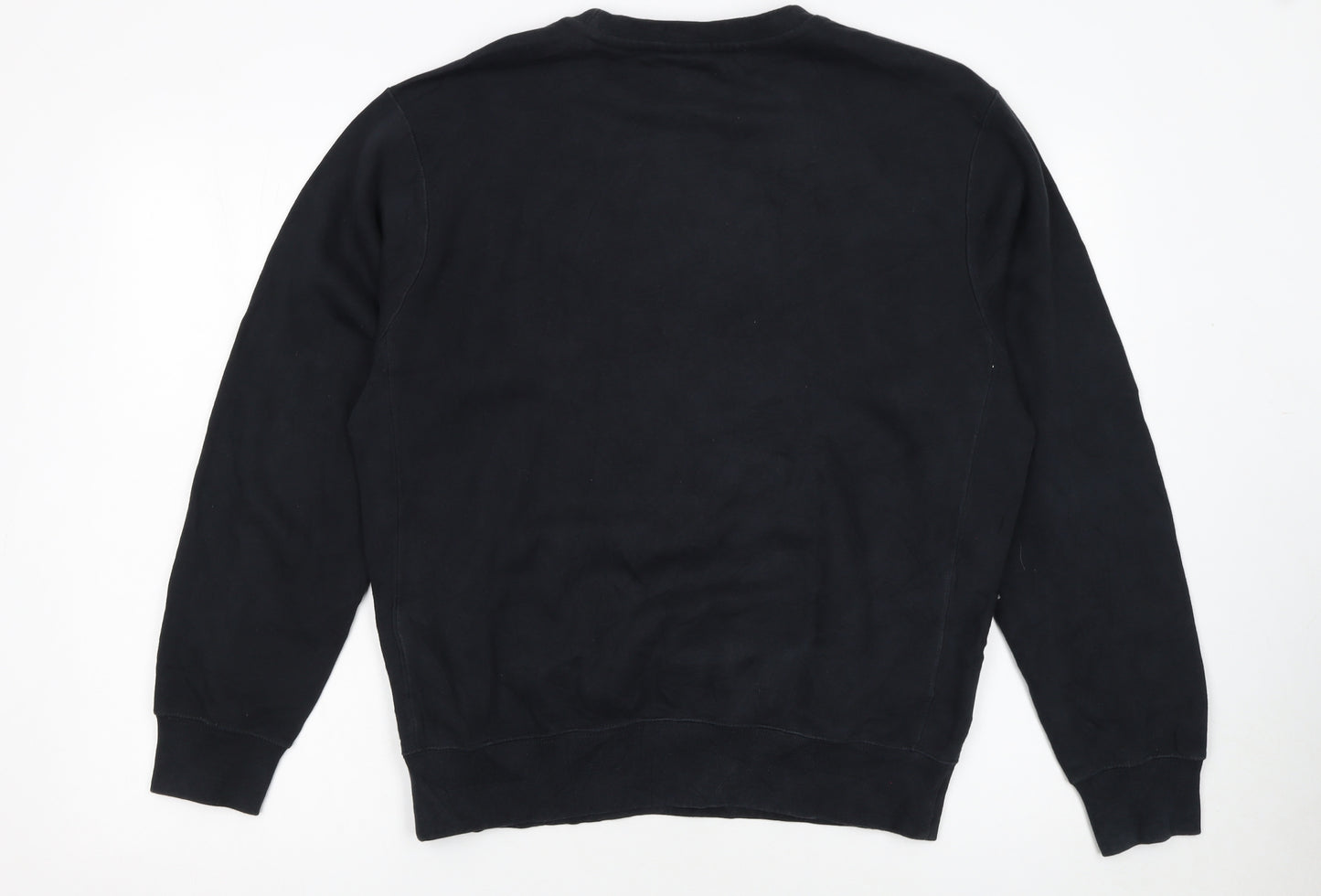 Nike Men Black Small Pullover Crew Neck Fleece Sweatshirt