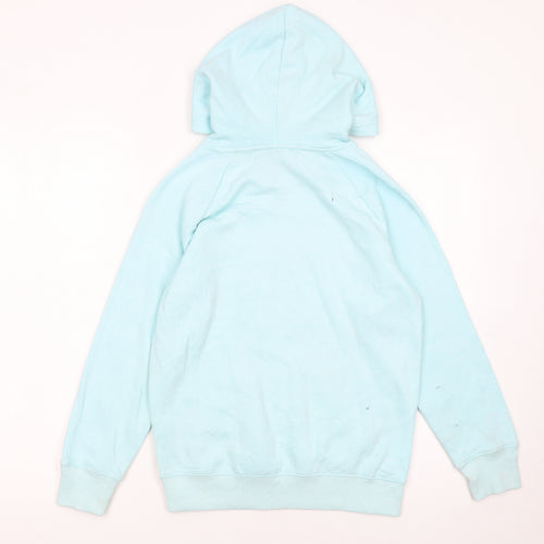 Champion Girls Blue Pullover Hoodie L Logo Fleece Sweatshirt