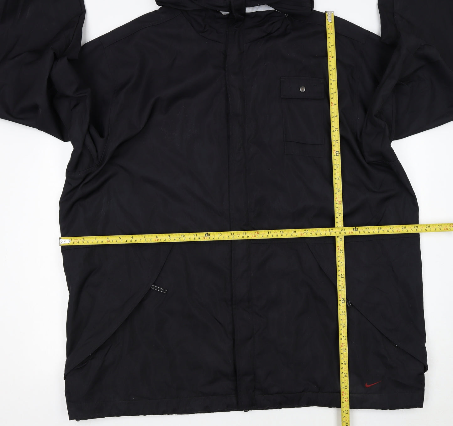 Nike Men's Black 2XL Windbreaker Hooded Active Jacket