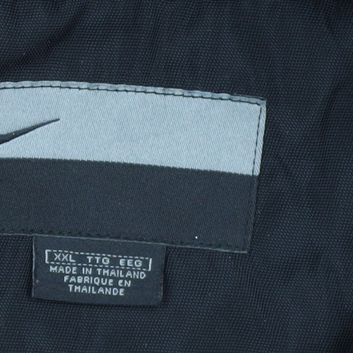 Nike Men's Black 2XL Windbreaker Hooded Active Jacket