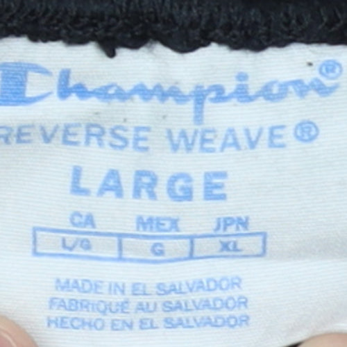 Champion Men's Black Reverse Weave Joggers Size L