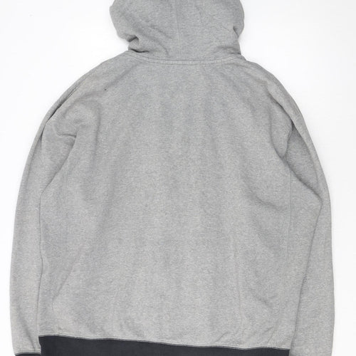 Nike Men's Grey Full Zip Hoodie 2XL Regular Fit Sportswear