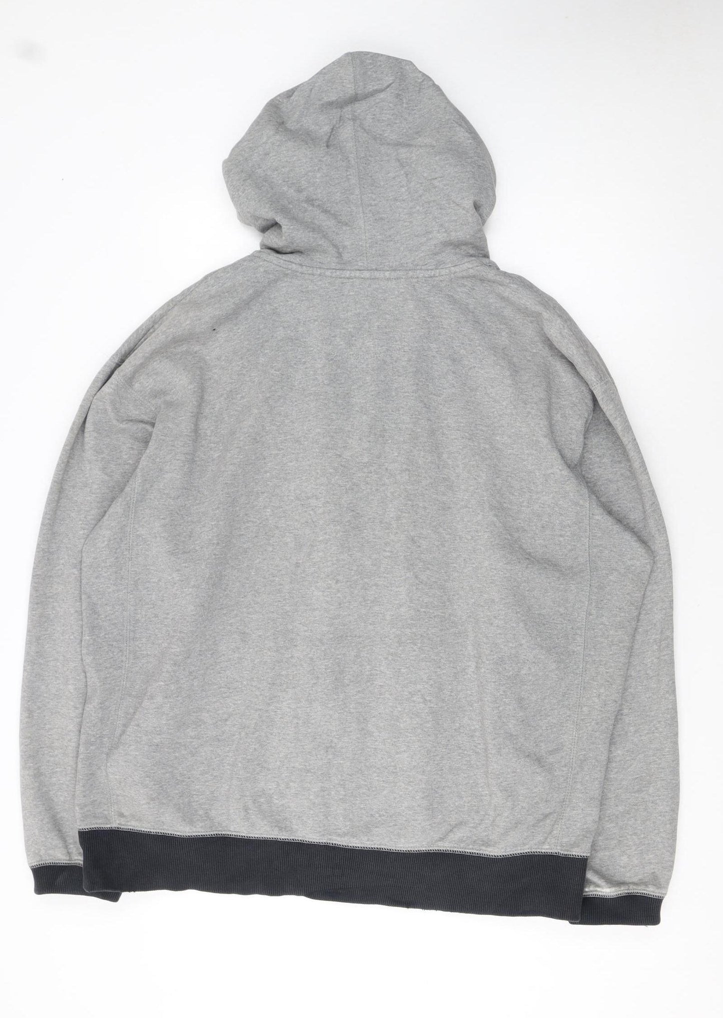 Nike Men's Grey Full Zip Hoodie 2XL Regular Fit Sportswear