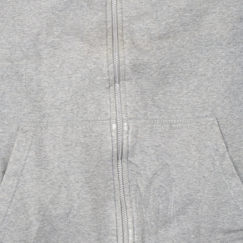 Nike Men's Grey Full Zip Hoodie 2XL Regular Fit Sportswear