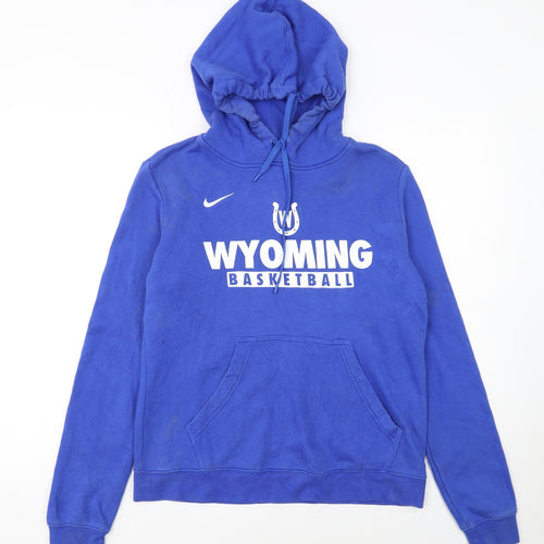 Nike Women's Blue Wyoming Basketball Pullover Hoodie Size L