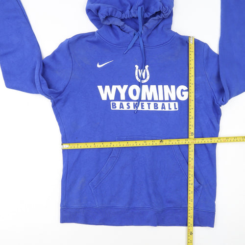 Nike Women's Blue Wyoming Basketball Pullover Hoodie Size L