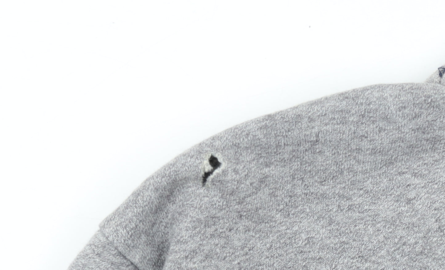 Adidas Men Grey Pullover Sweatshirt M Crew Neck Logo Sports Top