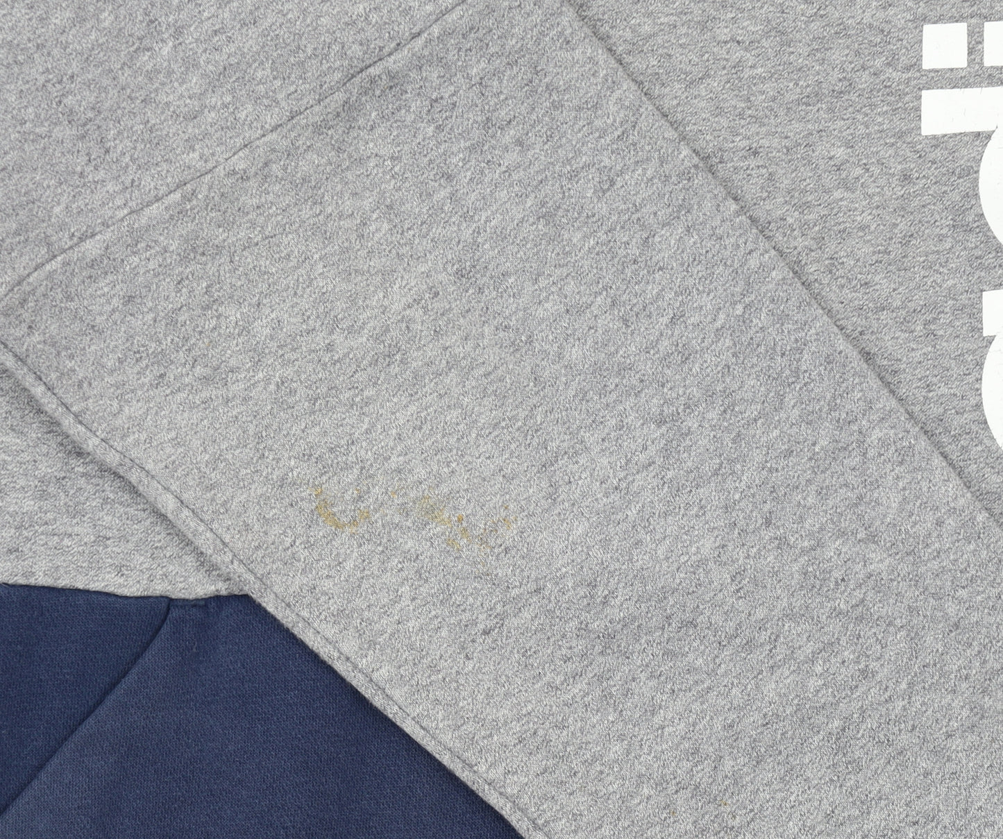 Adidas Men Grey Pullover Sweatshirt M Crew Neck Logo Sports Top