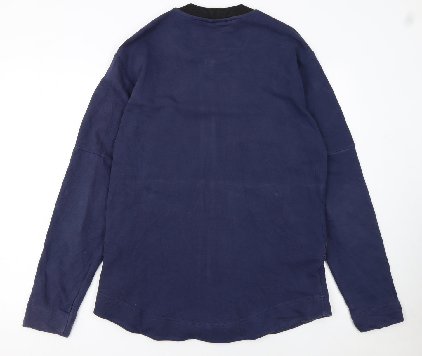 Puma Men's Blue Large Full Zip Track Jacket Cotton Blend