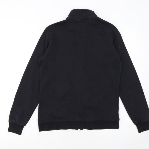 Champion Women's Black Small Track Jacket Full Zip Fleece Sports Top