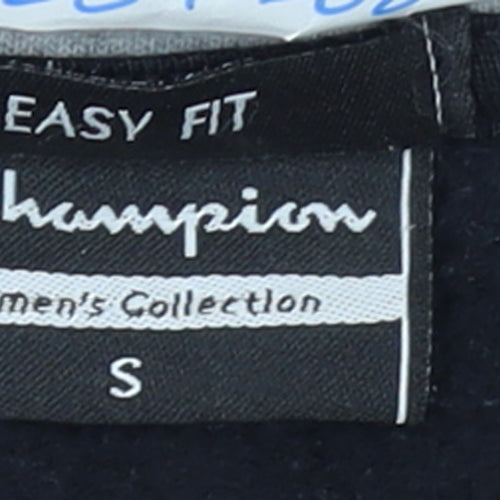 Champion Women's Black Small Track Jacket Full Zip Fleece Sports Top