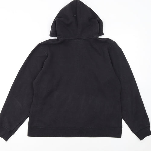 NFL For Her Panthers Black Full Zip Hoodie Women M Cotton Blend