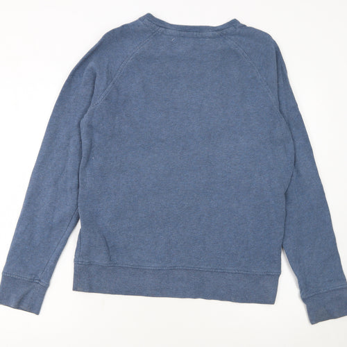 Hugo Boss Men's Blue Logo Pullover Sweatshirt Size M Crew Neck Cotton