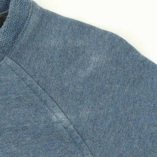 Hugo Boss Men's Blue Logo Pullover Sweatshirt Size M Crew Neck Cotton